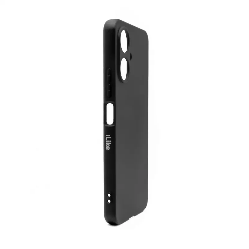 iLike Funda de silicona nano para Xiaomi Redmi 13C 5G negra