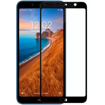 iLike Xiaomi Redmi 7A 2.5D Black Frame Full Glue protector de pantalla de cristal templado