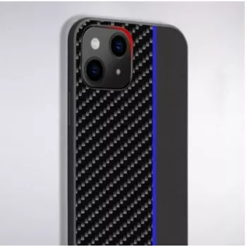 iLike Xiaomi Redmi 9C / 10A Funda Tel Protect CARBON Negro Azul
