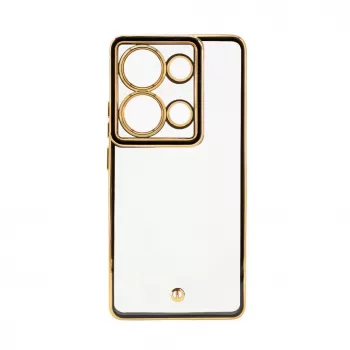 iLike Funda híbrida con protección de cámara para Xiaomi Redmi Note 13 Pro 4G, negro transparente