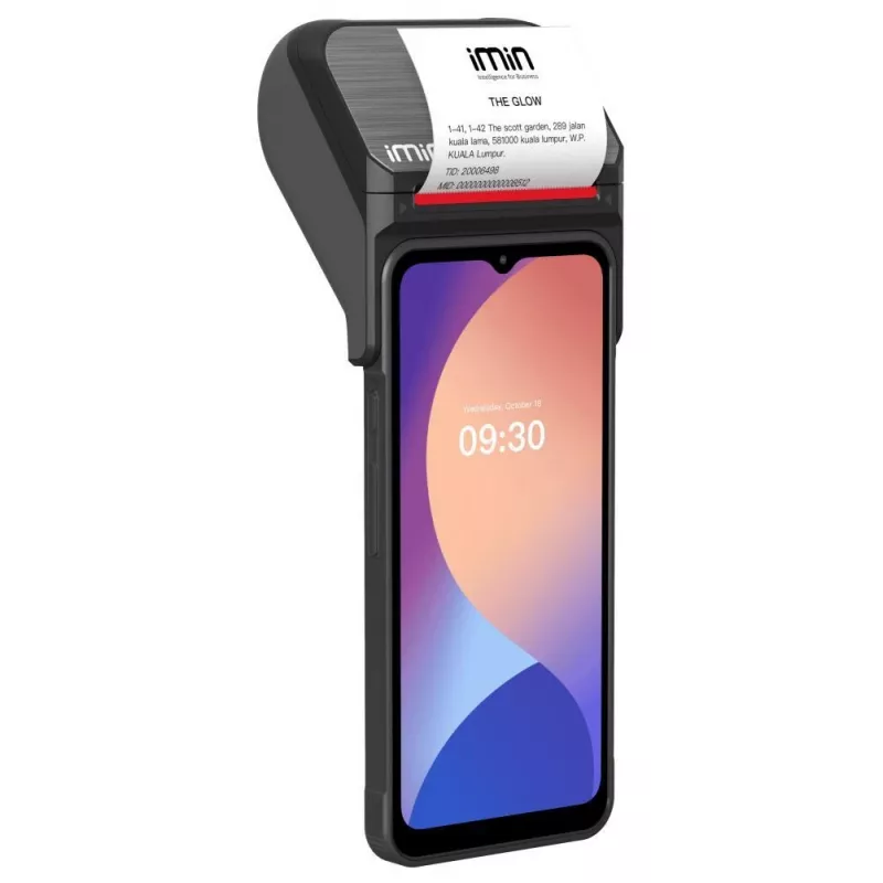 iMin Swift 1 Pro terminal POS móvil Android 13 de 6,5 pulgadas con 4GB/32GB, NFC, 4G LTE, IP54 MS115A002