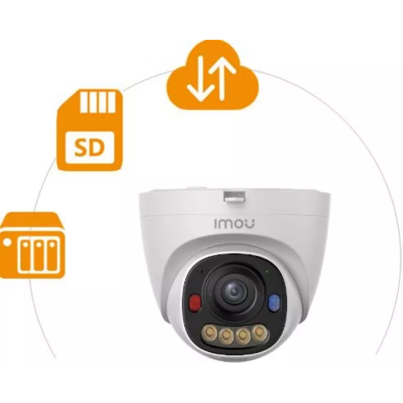 Imou IPC-PS8EP-8X0-0280B PS8EP cámara IP domo PoE de 8 MP, 2,8 mm, visión nocturna de 30 m, H.265