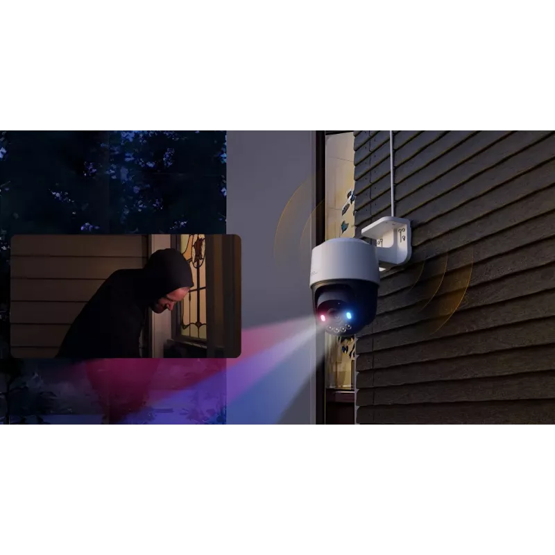 IMOU PS7FP-8X0 8MP 4K PoE cámara IP motorizada, IP67, visión nocturna de 30 m, audio bidireccional