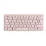 Inateck Teclado Bluetooth QWERTZ Rosa - Teclado delgado y portátil para Windows, macOS, iOS, Android