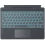 Inateck Surface Pro 8/9/X/11 teclado – gris, QWERTZ alemán, retroiluminado con touchpad