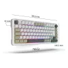 INCA teclado gaming RGB GraySwitch USB-C/BT 2,00 m blanco (IKG-455)