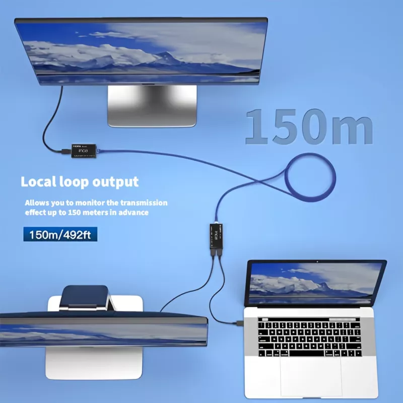 INCA IEX-60 Extensor HDMI HDMI 1.4 Full HD 60Hz Negro