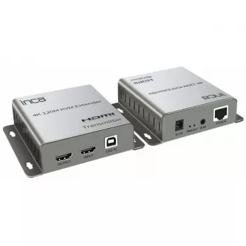 INCA KVM Extender HDTV-In/Out/Cat5e/6/USB-A 4K 60Hz Gris