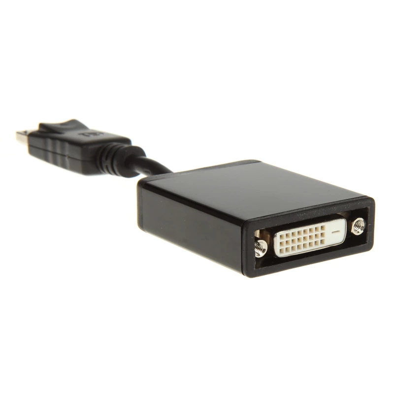 InLine cable adaptador DisplayPort, DisplayPort macho a DVI-D 24+5 hembra, negro, 0,2m