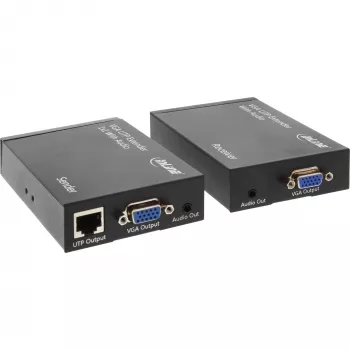 Extensor VGA InLine sobre UTP con audio, hasta 300m, 1920 x 1200 píxeles, transmisor y receptor AV, 300 m