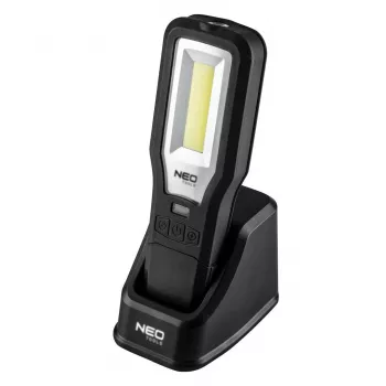 Lámpara de inspección 550 lm LED COB con base de carga y soporte