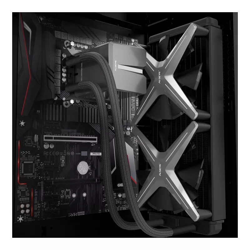 Inter-Tech ALSEYE X240 refrigeración líquida para CPU, Intel LGA 20xx/115x/1200 y AMD AMx/FMx, TDP de 280 W