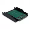 Inter-Tech KT005B Adaptador de montaje en ranura PCI de 2xSATA a 2xM.2 SATA SSD
