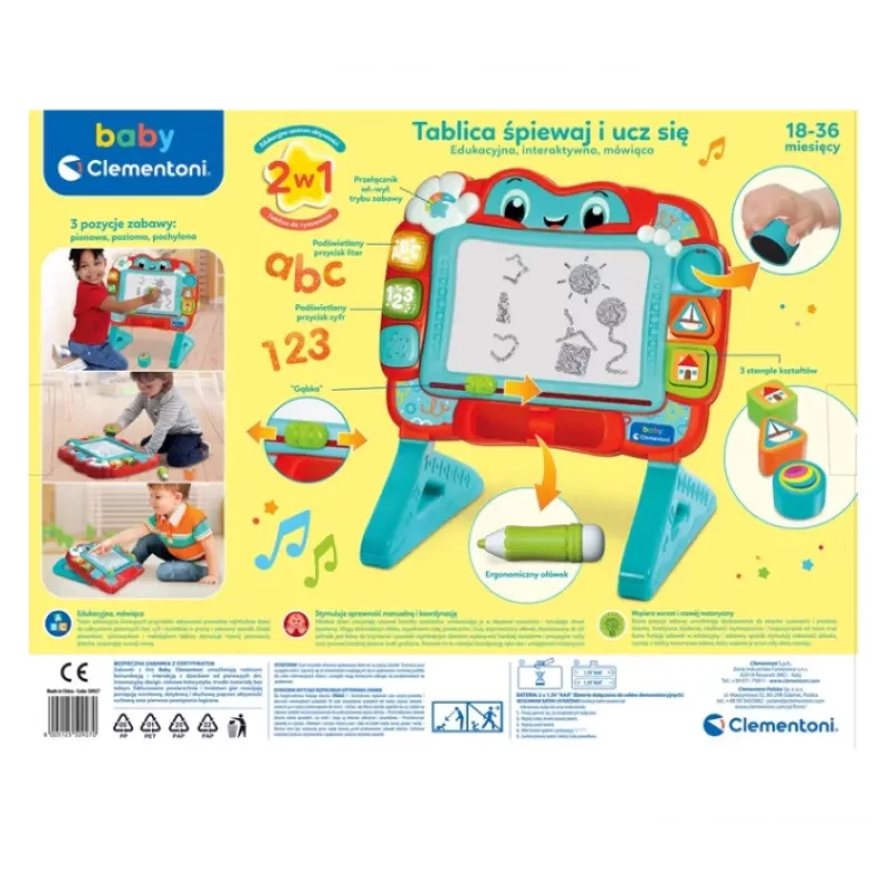 Pizarra interactiva de aprendizaje polaco Clementoni 21274