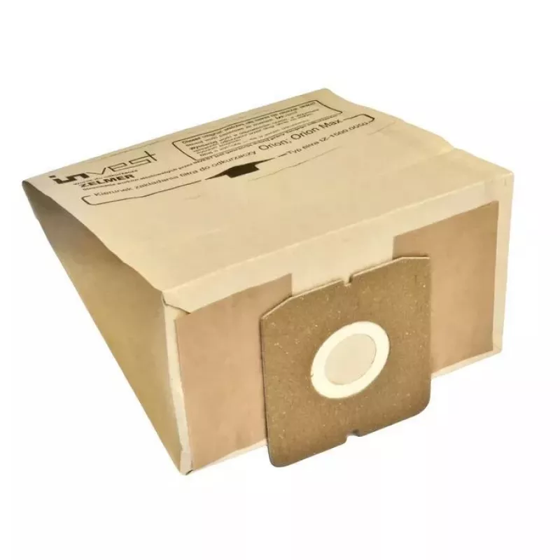 Invest Bolsas de papel para aspirador Eco para Zelmer 1500.0050 / Cobra II Silent 2500.0EH (5 uds.)