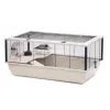 INZ INTER-ZOO Bob + Wood jaula para pequeños animales, beige y negro, 780x480x360 mm