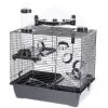 INZ INTER-ZOO Rocky Plus jaula para hámster negra 420x290x550 mm