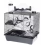 INZ INTER-ZOO Rocky Plus jaula para hámster negra 420x290x550 mm