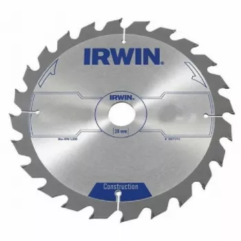 IRWIN Construction Series hoja de sierra circular 250mm x 30mm agujero, 60 dientes TCT, ATB, corte de madera