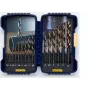 Juego de 15 brocas helicoidales HSS IRWIN TURBOMAX PRO, 1,5–10 mm, DIN 338, afilado en cruz, metal/madera/plástico