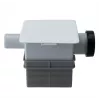 IVENSIS ISN32 trampa de condensados empotrada 100x100 - ABS blanco, desagüe de 32 mm, cierre antiolores