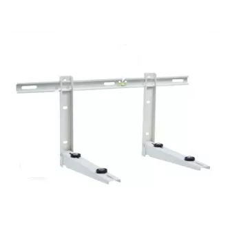 Ivensis IWL550 Soporte de pared plegable para estante con riel de montaje, 550 mm, blanco, acero con recubrimiento en polvo