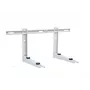 Ivensis IWL550 Soporte de pared plegable para estante con riel de montaje, 550 mm, blanco, acero con recubrimiento en polvo