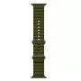 iWear Correa S1 Grooved de Silicona Suave 20mm para Apple Watch 49mm / 45mm / 44mm / 42mm Khaki Green