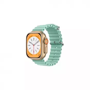 iWear S1 Correa Grooved Silicona Suave 20mm para Apple Watch 49mm / 45mm / 44mm / 42mm Verde Claro