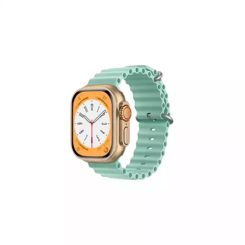 iWear S1 Correa Grooved Silicona Suave 20mm para Apple Watch 49mm / 45mm / 44mm / 42mm Verde Claro