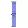 iWear Correa de silicona suave acanalada S1 de 20 mm para Apple Watch 49 mm / 45 mm / 44 mm / 42 mm lila