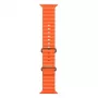 iWear S1 correa de silicona suave ranurada 20mm para Apple Watch 49mm / 45mm / 44mm / 42mm naranja