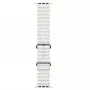 iWear S1 Correa de silicona suave ranurada 20mm para Apple Watch 49mm / 45mm / 44mm / 42mm blanca