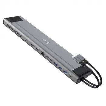 Estación de acoplamiento j5create JCD552 M.2 NVMe USB-C 3.2 Gen 2x2 con 100W PD, HDMI y DisplayPort