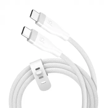 J5CREATE Cable de carga rápida Ultra Soft de doble trenzado USB-C 60W - Space Grey, 1,2m