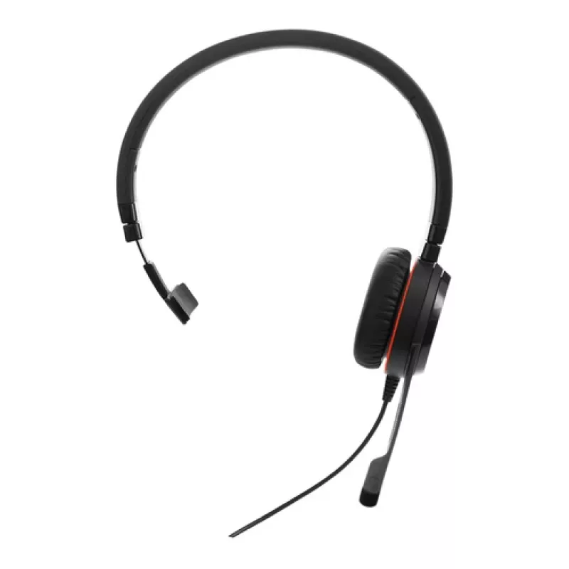 Jabra Evolve 20 Special Edition MS Mono Auricular con cable USB-C - Almohadillas de piel sintética, USB-C, silencio y volumen en línea, certificado para Microsoft (4993-823-389)