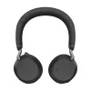 Jabra Evolve2 75 auriculares Bluetooth inalámbricos con cancelación activa de ruido, certificados para Microsoft Teams, negro