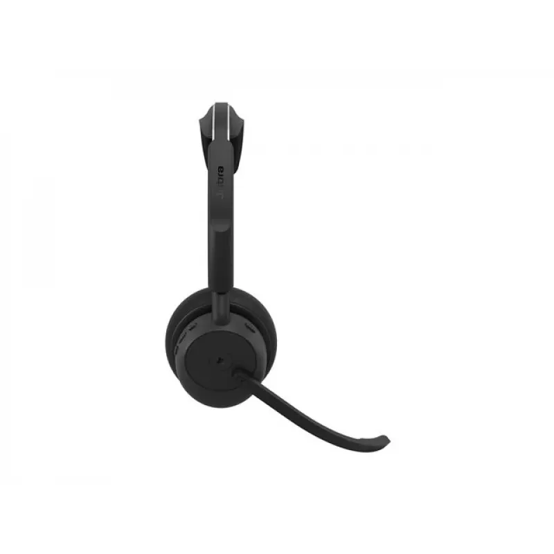 Jabra Evolve3 45 MS Stereo auriculares con micrófono, Link 390c, base de carga, negro