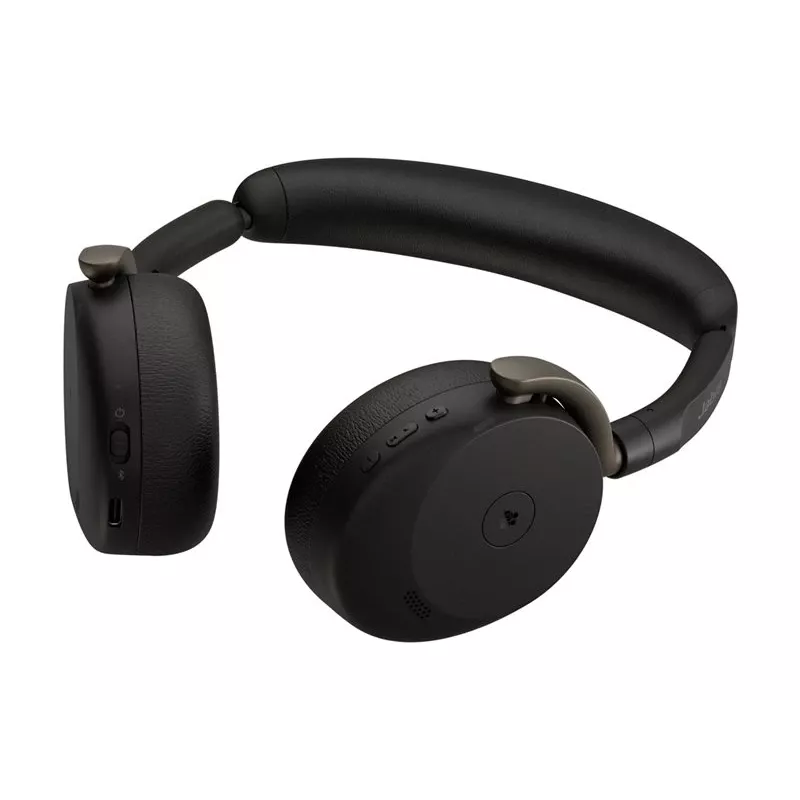 Jabra Evolve3 65 Flex MS auricular on-ear inalámbrico Bluetooth con adaptador Link 390c, negro