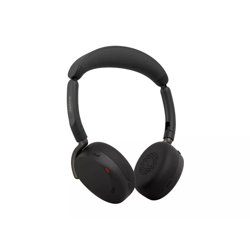 Jabra Evolve3 65 Flex UC auriculares con micrófono, Link 390c, base de carga inalámbrica, negro