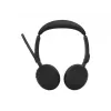 Jabra Evolve3 65 Stereo Link 390a MS auricular on-ear inalámbrico con Bluetooth y adaptador USB-A, optimizado para Microsoft Teams, negro