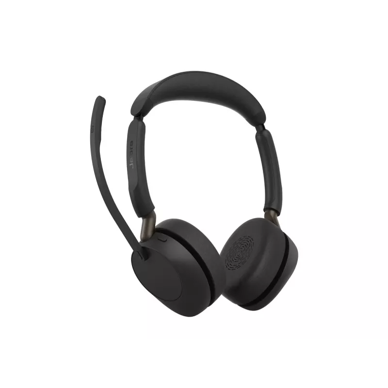 Jabra Evolve3 65 UC Stereo auriculares con micrófono, Link 390c, negro