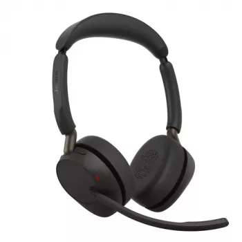 Jabra Evolve3 65 UC Stereo auriculares con micrófono, Link 390c, negro