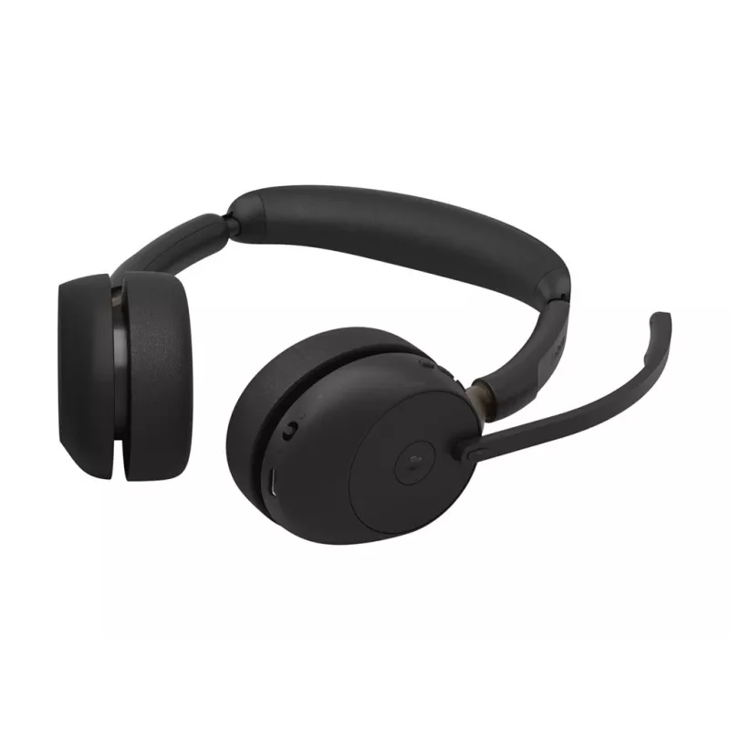 Jabra Evolve3 65 MS Stereo auriculares inalámbricos con Link 390c, negro