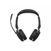 Jabra Evolve3 65 UC Stereo auriculares con micrófono, Link 390c, base de carga, negro