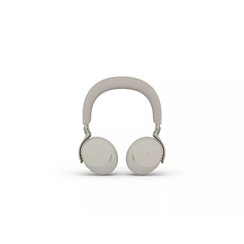 Jabra Evolve3 75 UC auricular inalámbrico on-ear Bluetooth con cancelación de ruido y adaptador Link 390c (Warm Grey)