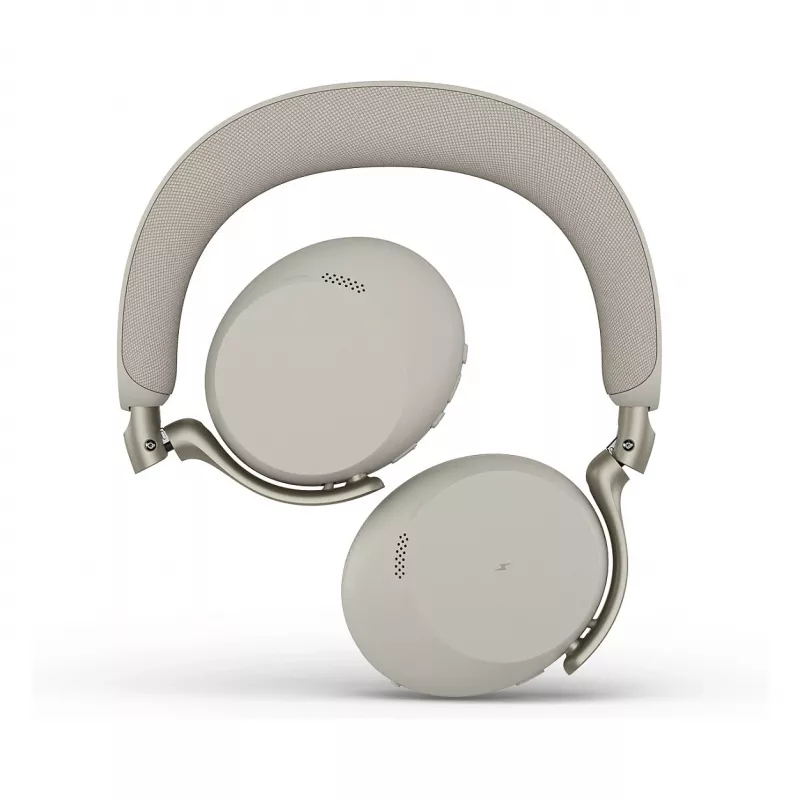 Jabra Evolve3 75 UC auricular inalámbrico on-ear Bluetooth con cancelación de ruido y adaptador Link 390c (Warm Grey)