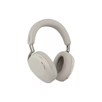 Jabra Evolve3 85 UC auricular inalámbrico over-ear con cancelación activa de ruido y adaptador Link 390C, Warm Grey