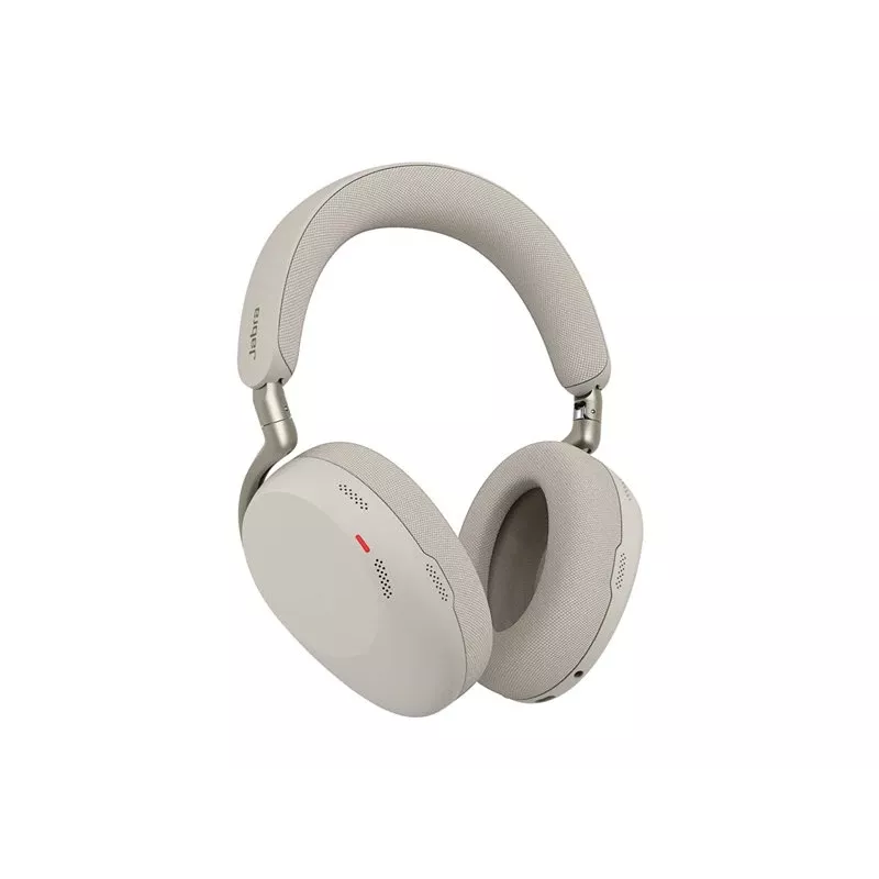 Jabra Evolve3 85 UC auricular inalámbrico over-ear con cancelación activa de ruido y adaptador Link 390C, Warm Grey