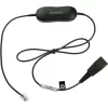 Cable para auriculares Jabra GN1200 Smart Cord de QD a RJ10, 0,8 m, recto, negro (88001-99)